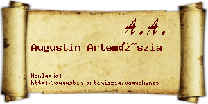 Augustin Artemíszia névjegykártya